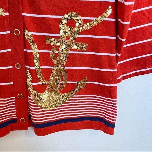 Onque Casuals Fun Knit Sweater Jacket M - Picture 3 of 5